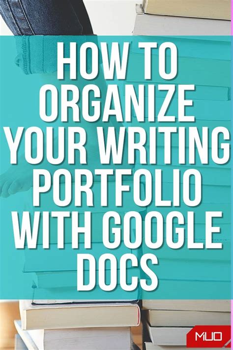 how to organize a writing portfolio