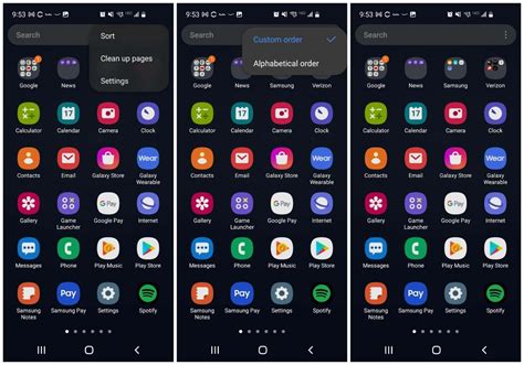 how to organize apps on android