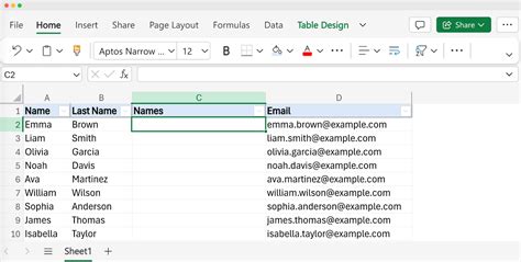 how to organize excel spreadsheet by last name
