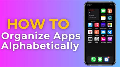 how to organize iphone apps automatically