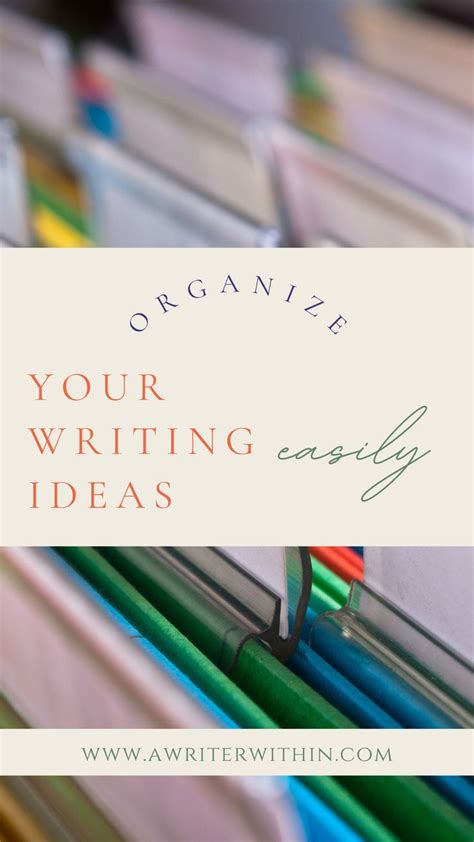 how to organize your writing ideas