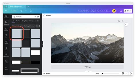 how to overlay an image in canva