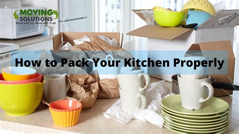 how to pack kitchen stuff