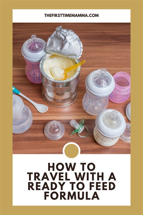 how to pack ready to feed formula for travel