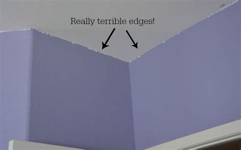 how to paint textured wall edges