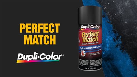 how to paint with duplicolor perfect match