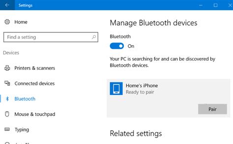 how to pair iphone with laptop using bluetooth