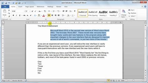 how to paragraph in word document