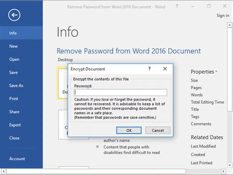 how to password protect a word document in microsoft 365