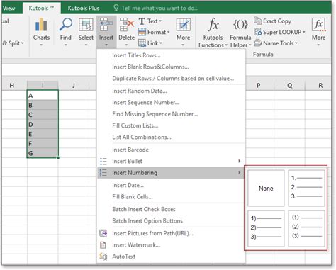 how to paste a list of numbers into excel