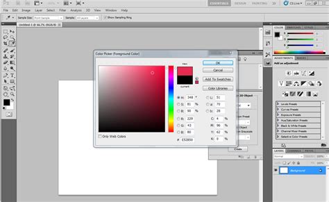 how to paste color code in photoshop