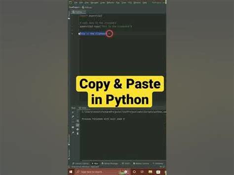 how to paste in python