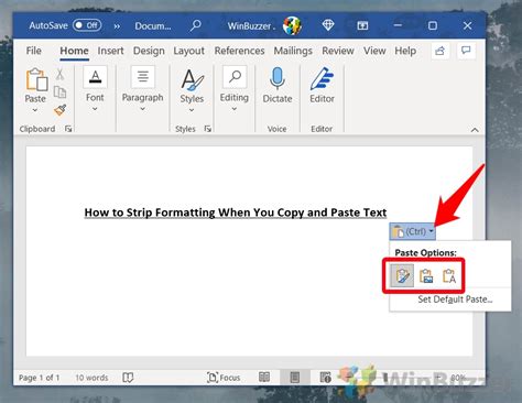 how to paste in word without formatting mac