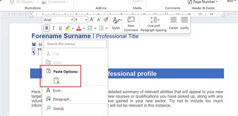 how to paste linkedin link in cv