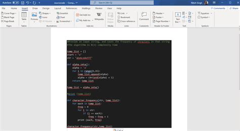 how to paste matlab code in word