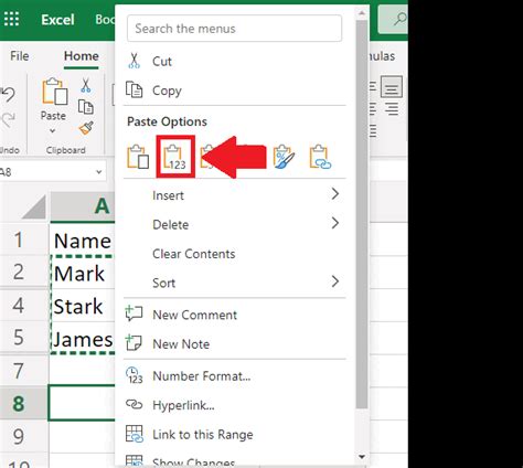 how to paste without filtered data in excel
