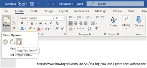 how to paste without formatting in word on mac