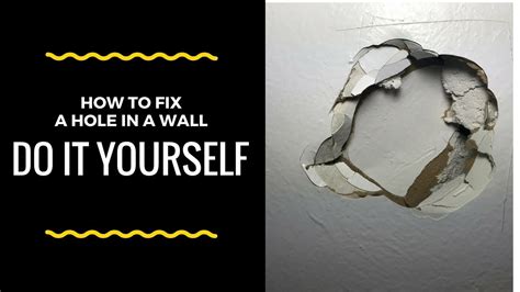 how to patch a hole in the wall youtube