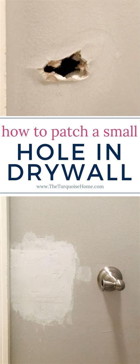 how to patch drywall hole small