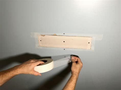 how to patch drywall hole with tape