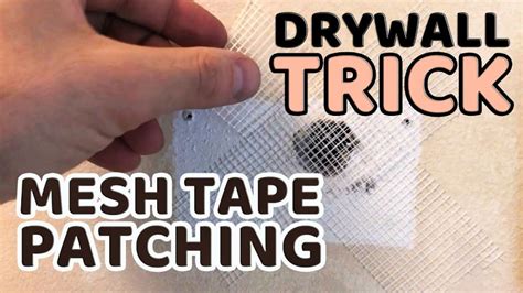 how to patch hole in drywall with mesh