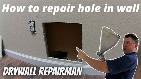 how to patch hole in drywall youtube
