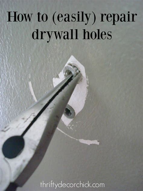 how to patch holes in drywall from anchors
