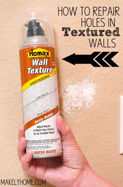 how to patch large holes in textured walls