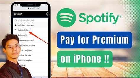 how to pay for spotify premium on iphone