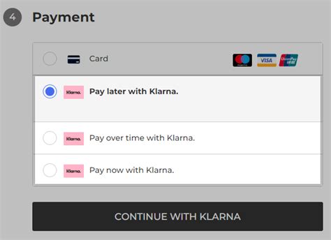 how to pay in installments with klarna