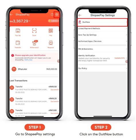 how to pay shopee using duitnow