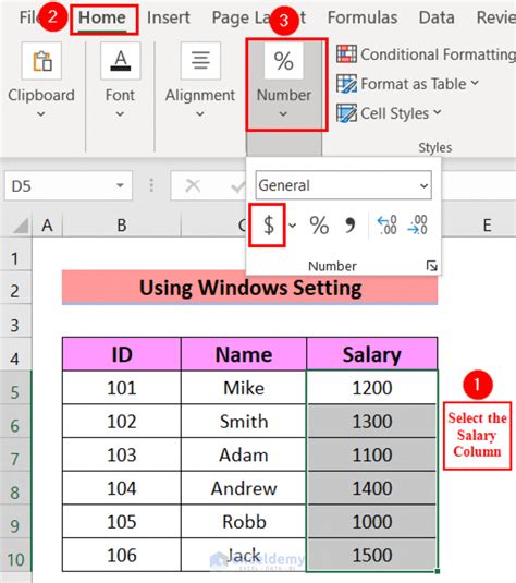 how to permanently change default currency in excel