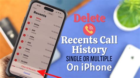 how to permanently delete call history on iphone