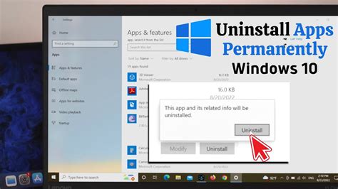 how to permanently delete programs on windows 10