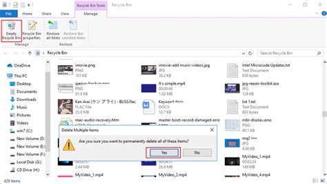 how to permanently delete things on pc