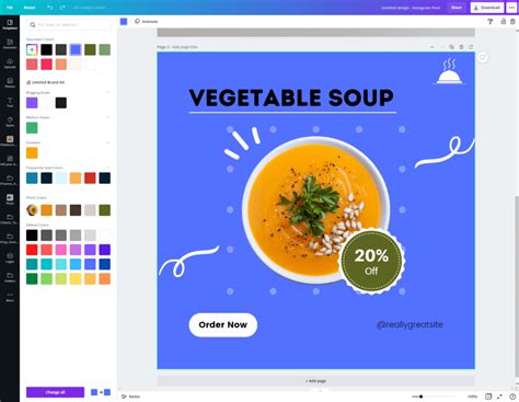 how to pick a color from a picture in canva