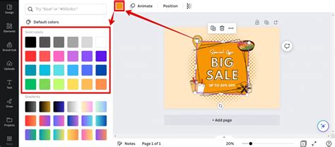 how to pick a color from an image in canva