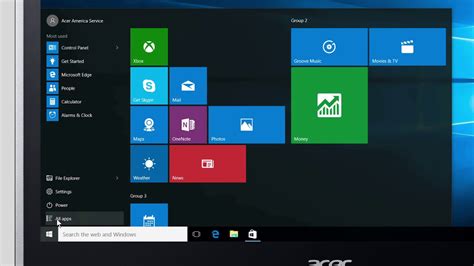 how to pin app to start screen windows 10