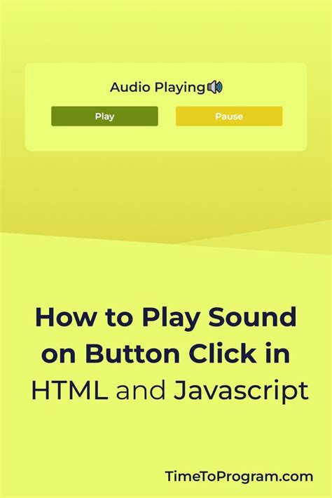 how to play audio on button click html