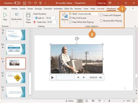 how to play powerpoint presentation automatically