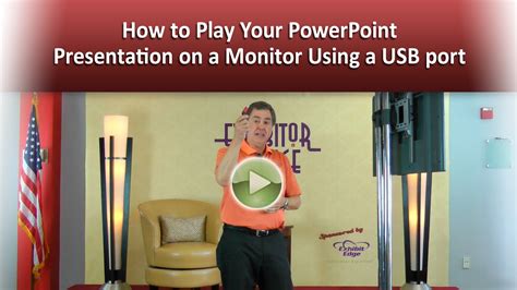 how to play powerpoint presentation on projector using usb