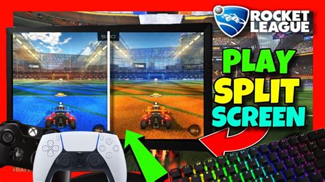 how to play rocket league split screen pc keyboard and controller