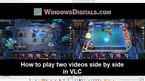 how to play two videos side by side