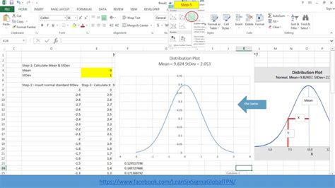 how to plot probability distribution in excel