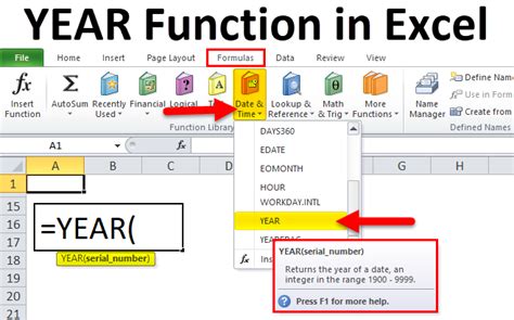 how to plus 1 year in excel
