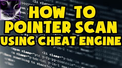 how to pointer scan cheat engine