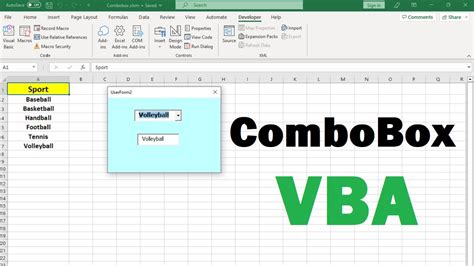 how to populate a combobox in vba
