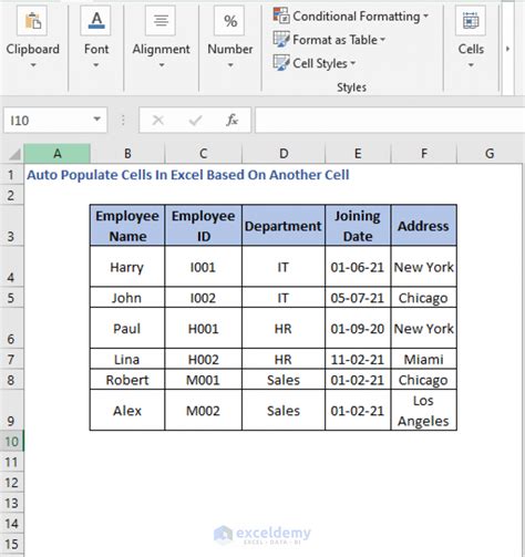 how to populate cells in excel from another sheet