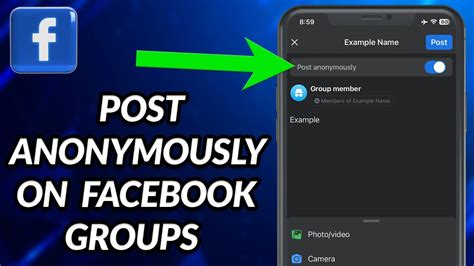 how to post anonymous on facebook group iphone