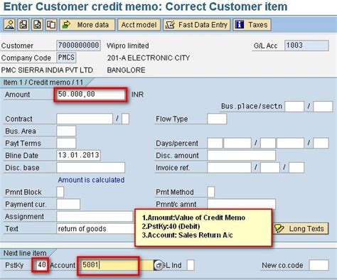 how to post parked credit memo in sap